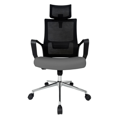 Silla De Oficina Ejecutiva - GERSA Zoom NG Alto - Varios Colores - Respaldo En Malla y Asiento Tapizado - Zoom NG Alto - GERSA - NOGAL BEAT - Sillas de Oficina