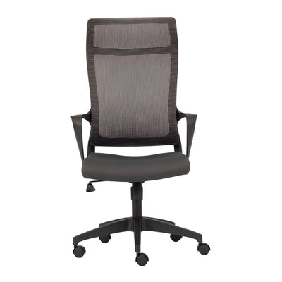 Silla de Oficina Ejecutiva - NOGAL BEAT ALZETTE - Negro - Respaldo en Malla y Asiento Tapizado - Alzette - MOBILIARIO EN MOVIMIENTO - NOGAL BEAT - Sillas de Oficina