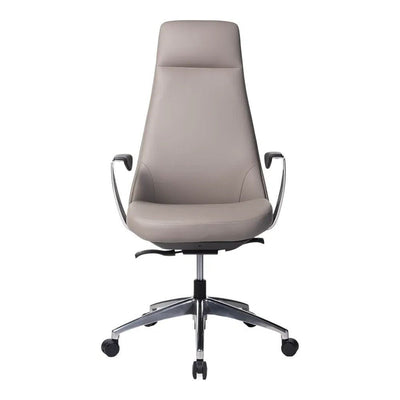 Silla de Oficina Ejecutiva Respaldo Alto - VERSA ALTUS EDGE - Varios Colores - Tapizado en PU con Mecanismo Reclinable y Estrella de 5 Puntas en Aluminio - AL-640 - VERSA - NOGAL BEAT - Silla Directiva