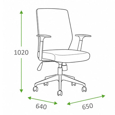 Silla de Oficina Ejecutiva - VERSA ERGOSTAR SIRUS - Negro - Respaldo en Malla y Asiento Tapizado - ES-210 - VERSA - NOGAL BEAT - Silla Ejecutiva
