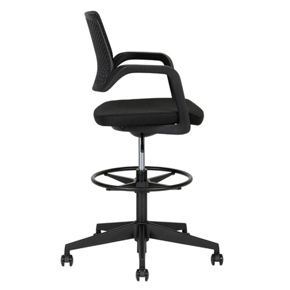 Silla De Oficina Kit Cajero - TECHNO ALTRA - Negro - Asiento Tapizado - Altra - Techno - NOGAL BEAT - Silla Kit Cajero