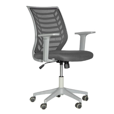 Silla De Oficina Operativa - ALBAR LK - 07G - Varios Colores - Respaldo En Malla y Asiento Tapizado - LK - 07G - ALBAR - NOGAL BEAT - Sillas de Oficina