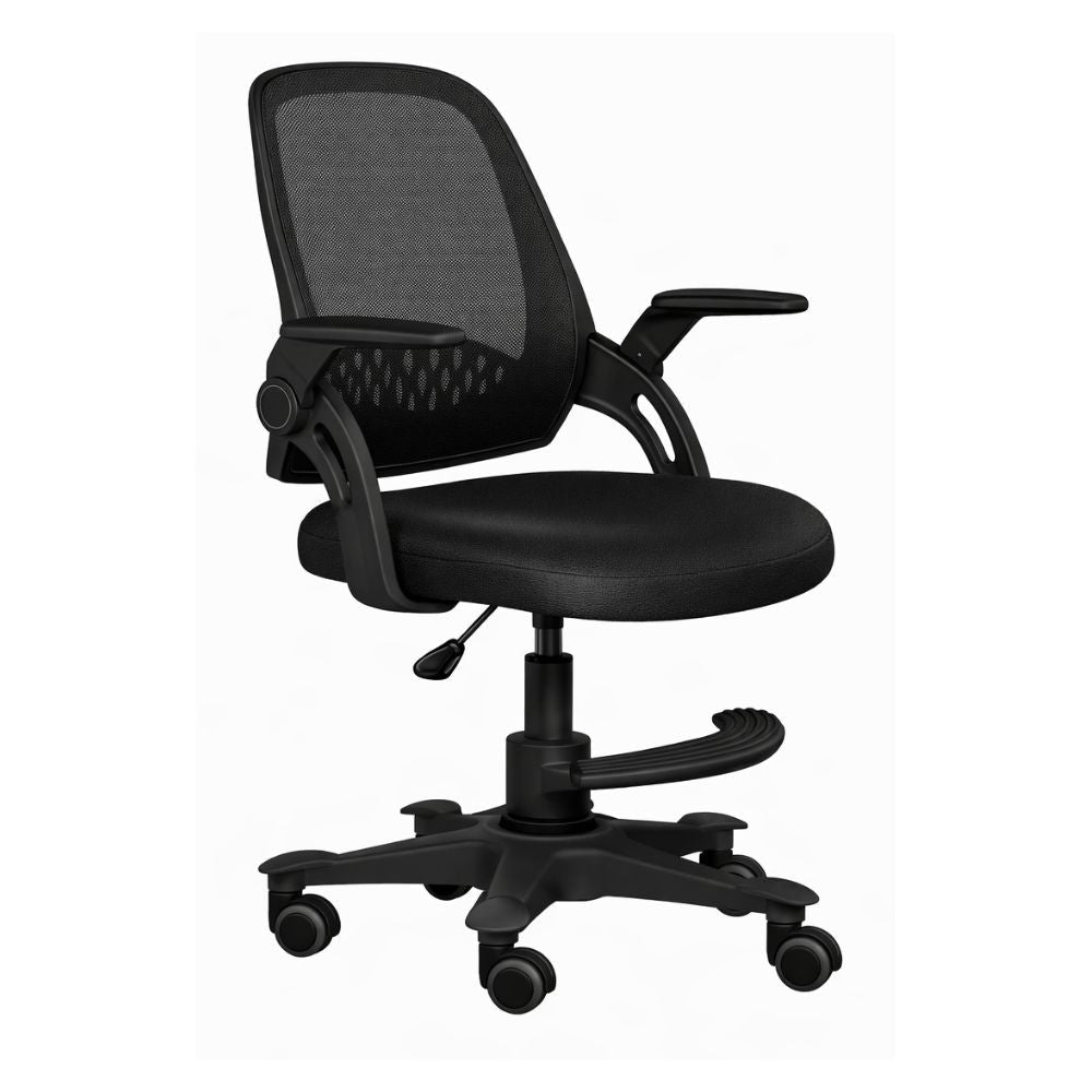 Silla de Oficina Operativa - ALBAR LK - 23D - Varios colores - Respaldo en Malla y Asiento Tapizado - LK-23D NE - ALBAR - NOGAL BEAT - Silla de Oficina