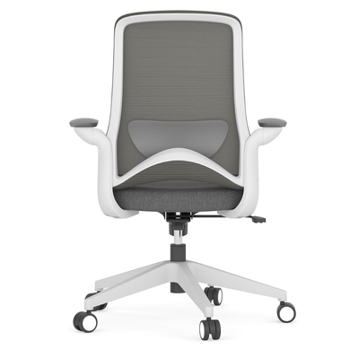 Silla de Oficina Operativa Ergonómica - OFFIHO DOLPHIN OHE - 111 GRIS - Varios Colores - Respaldo en Malla y Asiento Tapizado - OHE-111gris - OFFIHO - NOGAL BEAT - Sillas de oficina