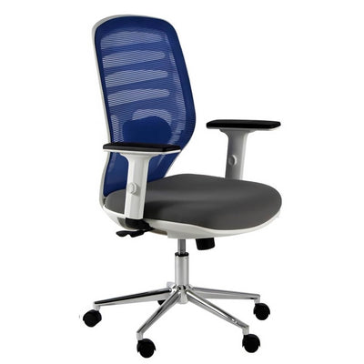 Silla de Oficina Operativa - NOGAL BEAT GRANADA - Varios Colores - Respaldo en Malla y Asiento Tapizado - SILLA GRANADA - MDO - NOGAL BEAT - Silla Operativa