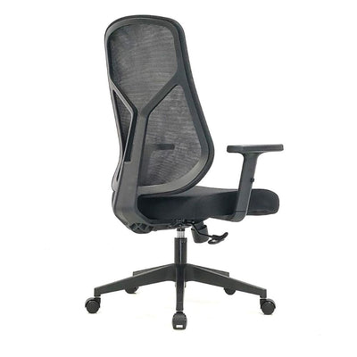 Silla de Oficina Operativa - OFFIHO BRINDISI - Negro - Respaldo en Malla y Asiento Tapizado - BRINDISI - OFFIHO - NOGAL BEAT - Sillas de Oficina