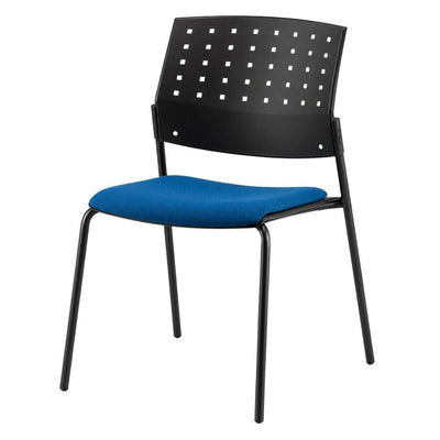 Silla de Oficina para Recepción Asiento Tapizado - LABENZE ARETA 106-00203 - Varios Colores - Patas Tubular Negro - 106-00203 - Labenze - NOGAL BEAT - Silla de Visita