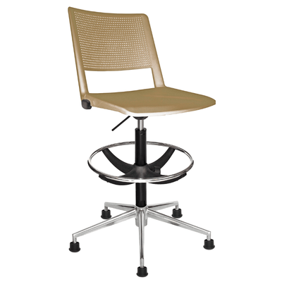 Silla de Oficina Secretarial Ergonómica - OFFIHO REVOLUTION OHS - 86AL - Kit Cromado - OHS-86AL KIT CROMADO - OFFIHO - NOGAL BEAT - Sillas de oficina