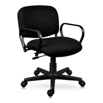 Silla de Oficina Secretarial - NOGAL BEAT ISO CON BRAZOS GIRATORIA - Asiento y Respaldo Tapizado - Iso con brazos giratoria - MOBILIARIO EN MOVIMIENTO - NOGAL BEAT - Sillas de oficina