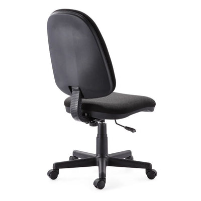Silla de Oficina Secretarial - NOGAL BEAT RED ALTO - Asiento y Respaldo Tapizado - Silla Red Alto Fijo - MOBILIARIO EN MOVIMIENTO - NOGAL BEAT - Sillas de Oficina