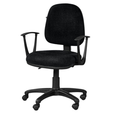Silla de Oficina Secretarial - OFIK 280 REGIA - Negro - Asiento y Respaldo Tapizado - 280 - OFIK - NOGAL BEAT - Sillas de Oficina