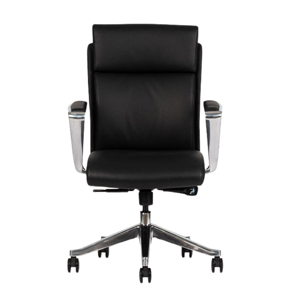 Silla De Oficina Synchro - TECHNO CEO RESPALDO BAJO - Varios Colores - Respaldo y Asiento Tapizado - CEO RESPALDO BAJO Negro - Techno - NOGAL BEAT - Silla para oficina