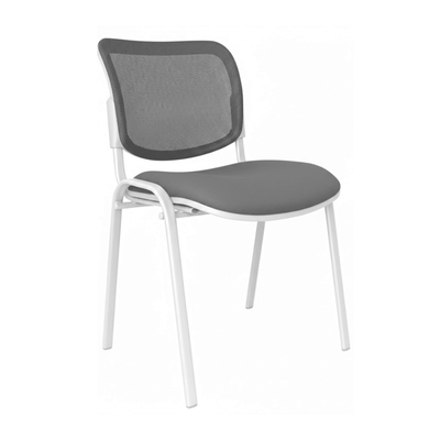 Silla De Oficina Visita - ALBAR M - 120 - Varios Colores - Respaldo En Malla y Asiento Tapizado - M-120 - ALBAR - NOGAL BEAT - Sillas de Oficina