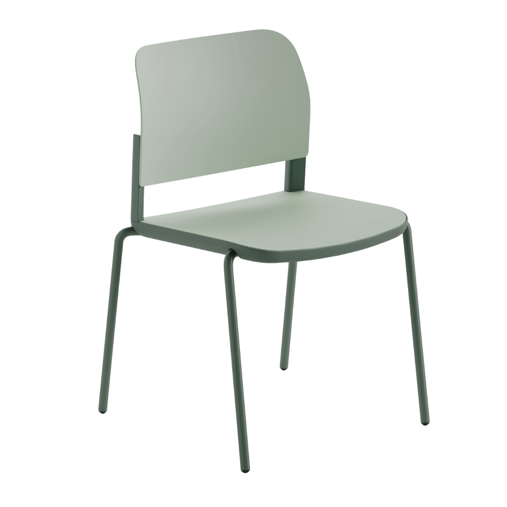 Silla de Oficina Visita Ergonómica - OFFIHO CIAO OHV - 11 - Varios Colores - Asiento y Respaldo en Polipropileno - OHV - 11 - OFFIHO - NOGAL BEAT - Sillas de Oficina