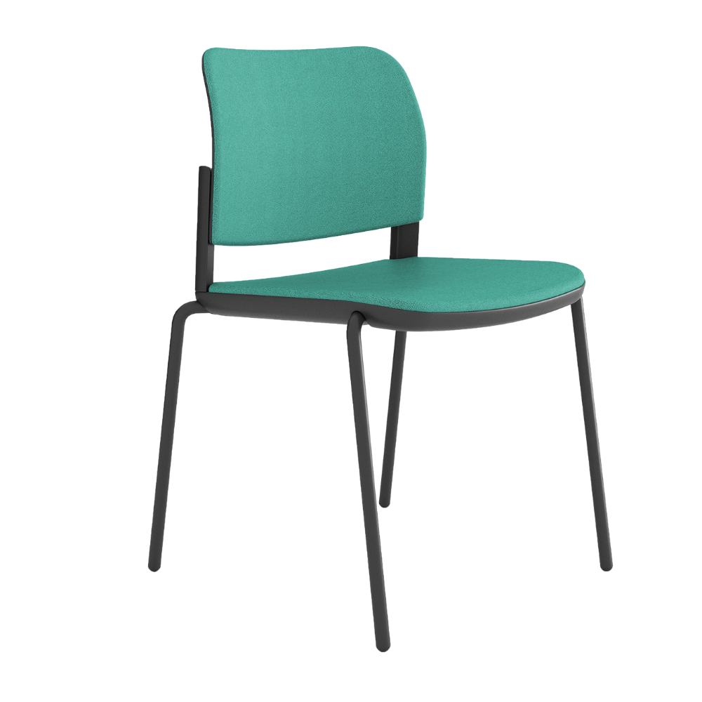 Silla de Oficina Visita Ergonómica - OFFIHO CIAO OHV - 12 negro - Varios Colores - Asiento y Respaldo Tapizados - OHV - 12 negro - OFFIHO - NOGAL BEAT - Sillas de Oficina