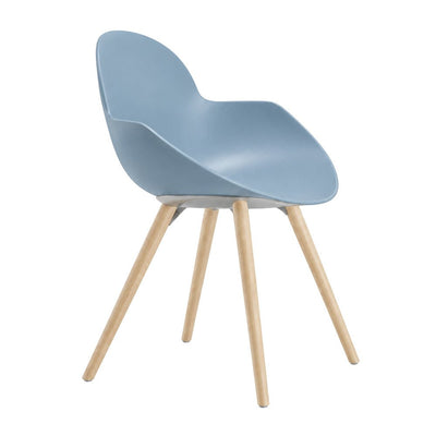 Silla de Oficina Visita - INFINITI COOKIE - Varios Colores - Asiento y Respaldo en Polipropileno - 112-2260A-AZL-ESP - Infiniti - NOGAL BEAT - Silla de Visita