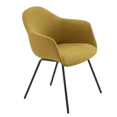 Silla de Oficina Visita - NOGAL BEAT ALESSIA BASE 4 PATAS NEGRA - Varios Colores - Asiento y Respaldo Tapizado - ALESSIA BASE 4 PATAS NEGRA - MOBILIARIO EN MOVIMIENTO - NOGAL BEAT - Silla de oficina