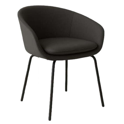 Silla de Oficina Visita - NOGAL BEAT JADE BASE 4 PATAS - Varios Colores - Asiento y Respaldo Tapizado - JADE BASE 4 PATAS - MOBILIARIO EN MOVIMIENTO - NOGAL BEAT - Silla de oficina