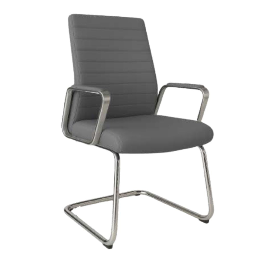 Silla de Oficina Visita - NOGAL BEAT MALLORCA - Asiento y Respaldo Tapizado - MALLORCA VISITA - MOBILIARIO EN MOVIMIENTO - NOGAL BEAT - Sillas de Oficina