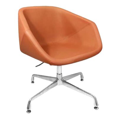 Silla de Oficina Visita - NOGAL BEAT PITCHER BASE ALUMINIO - Varios Colores - Asiento y Respaldo Tapizado - PITCHER BASE ALUMINIO - MOBILIARIO EN MOVIMIENTO - NOGAL BEAT - Silla de Oficina