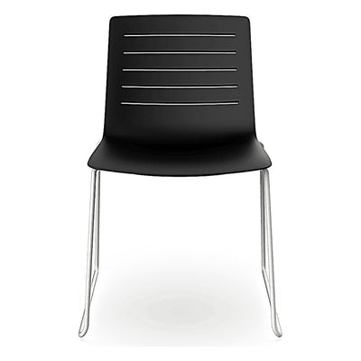 Silla de Oficina Visita - RESOL SKIN PATIN - Varios Colores - Asiento y Respaldo en Polipropileno - 03459 - Resol - NOGAL BEAT - Silla de Visita