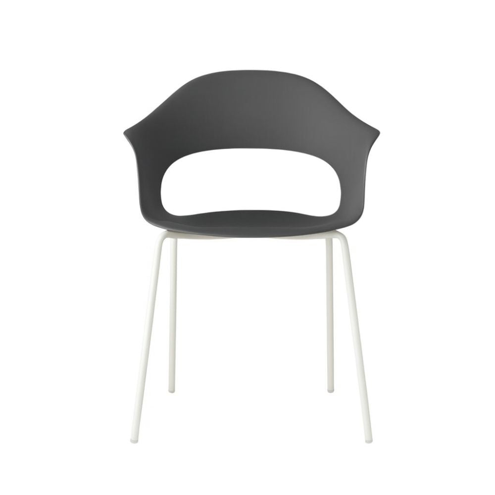 Silla - LABENZE LADY B 155 - 22130 - Varios Colores - Patas Tubular Acero Blanco y Apilable - 155-22130 - Labenze - NOGAL BEAT - Sillas