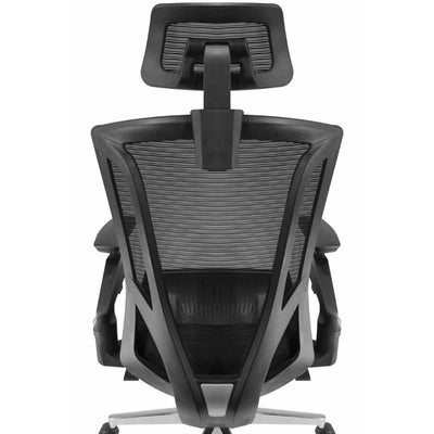 SILLA NOGAL BEAT E-11751 | Silla Gerencial | Asiento Poliuretano | Respaldo Cabecera Polipropileno | Descansabrazos | Base Metal | Tapiz Malla | Tela | Interior - E-11751 - GERSA - NOGAL BEAT - Sillas para oficina