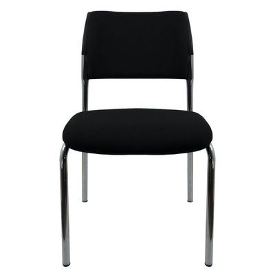 SILLA NOGAL BEAT E-50302 | Silla Visita | Asiento Hule Espuma | Estructura Metal Cromada | Tapiz Tela | Interior - E-50302 - GERSA - NOGAL BEAT - Sillas