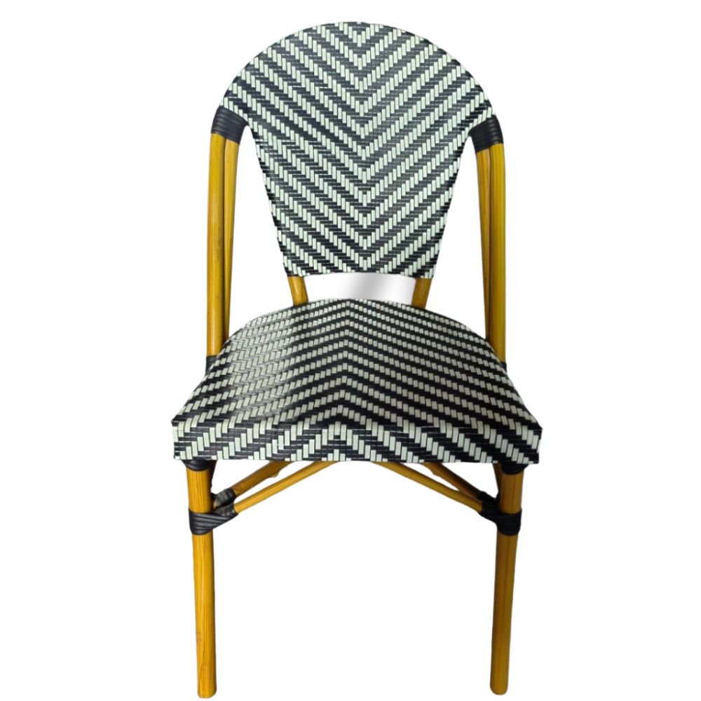 SILLA NOGAL BEAT EIFFEL | Silla Ocasional para Comedor Cafetería | Multicolor | Aluminio | Interior + Exterior - EIFFEL - MDO - NOGAL BEAT - silla