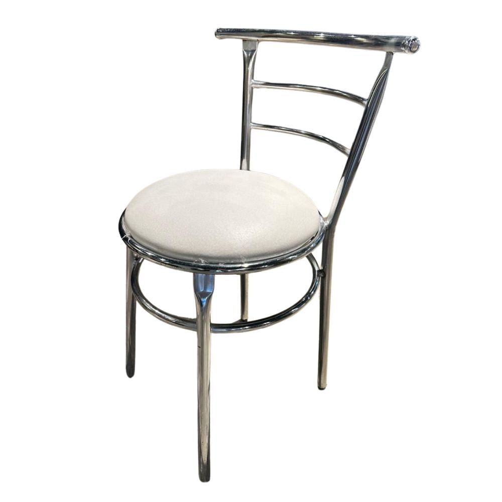 SILLA NOGAL BEAT KARIOCA SILL0210339 | Silla Ocasional Hogar Comedor Cocina | Base 4 Puntas Metal Cromado | Asiento Acojinado | Interior - SILL0210339 - Mundo In - NOGAL BEAT -