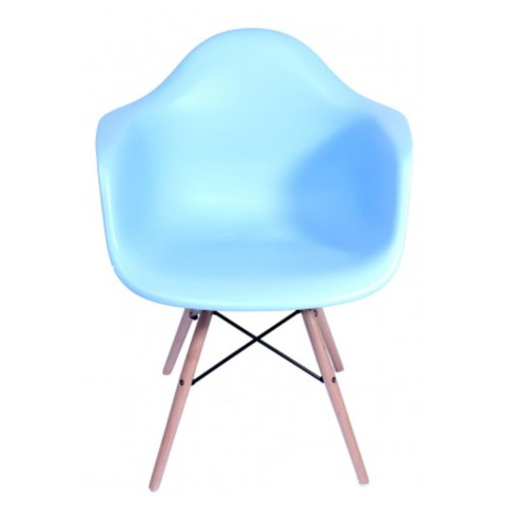 SILLA NOGAL BEAT SILLA BERLIN CON BRAZO P/MADERA | Silla Ocasional Casual Decorativa Vestíbulo | Base 4 Puntas | Madera | Polipropileno | Varios Colores | Interior - SILLA BERLIN CON BRAZO P/MADERA - MDO - NOGAL BEAT - Sillas
