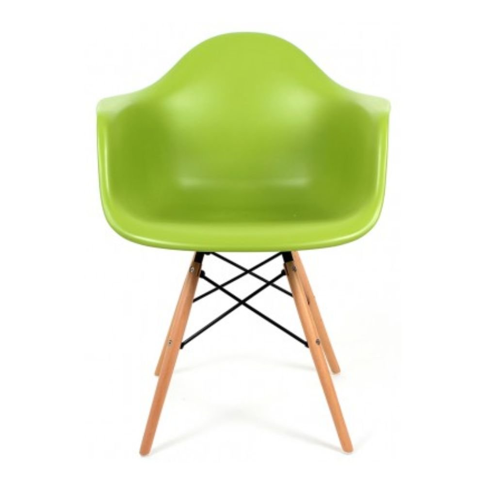 SILLA NOGAL BEAT SILLA BERLIN CON BRAZO P/MADERA | Silla Ocasional Casual Decorativa Vestíbulo | Base 4 Puntas | Madera | Polipropileno | Varios Colores | Interior - SILLA BERLIN CON BRAZO P/MADERA - MDO - NOGAL BEAT - Sillas