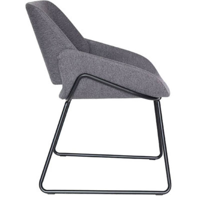 SILLA OFFIHO BORSANI OHV - 120 | Diseño Moderno | Base Trineo | Tapizado | Interior | Hogar Oficina Hotel - OHV - 120 - OFFIHO - NOGAL BEAT - Sillas