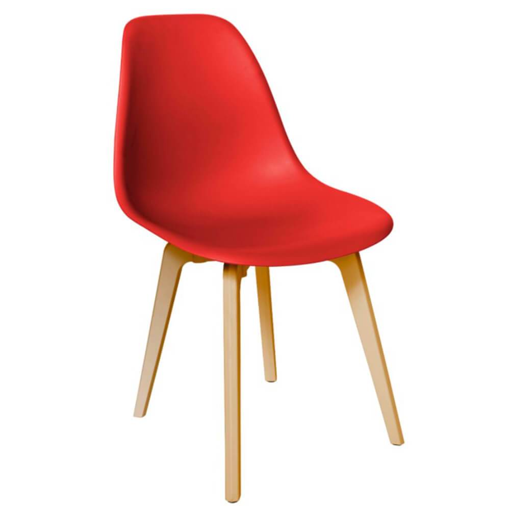 SILLA OFFIHO OHV - 124 | Diseño ergonómico | Base 4 Puntas | Varios Colores | Polipropileno | Interior | Restaurante Cafetería Comercial - OHV - 124 - OFFIHO - NOGAL BEAT - Sillas