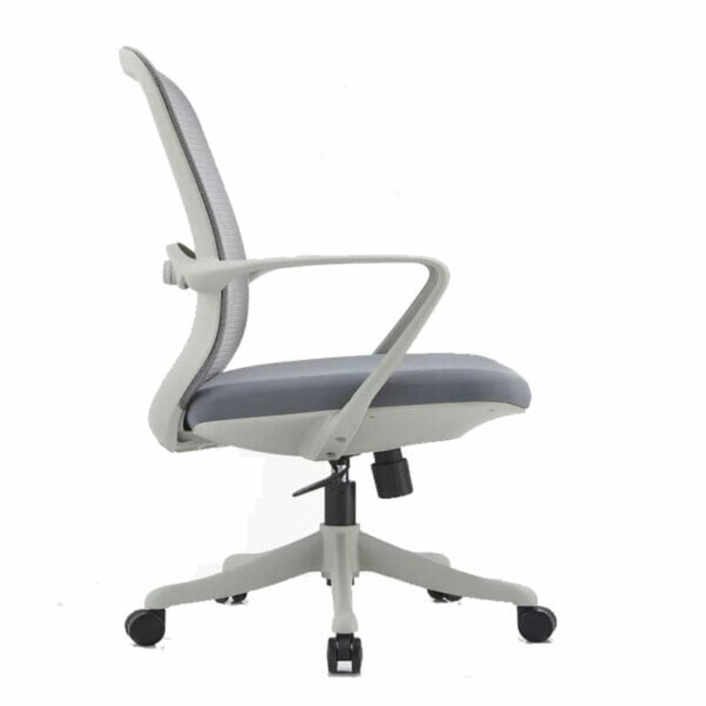 SILLA OFIK 1077 ORGANIC | Silla Operativa para Oficina | Base Estrella | Mesh y Tela | Interior - 1077 - OFIK - NOGAL BEAT - Sillas de oficina