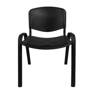 SILLA OFIK 493 ALLEGRO | Silla de Visita para Sala de Espera | Base Fija 4 Puntas | Polipropileno | Interior - 493 - OFIK - NOGAL BEAT -