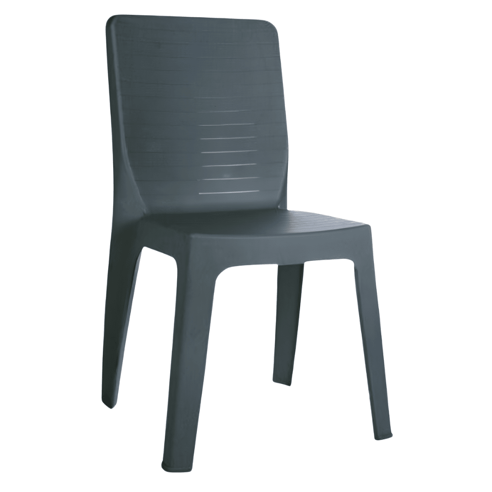 Silla RESOL IRIS apilable en polipropileno con tacos de goma antideslizante