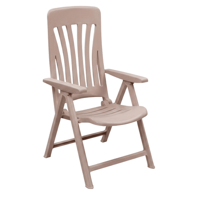 Silla para Descanso al Aire Libre Plegable - RESOL BLANES - Varios Colores - 4 Puntas con Multiposición y Protección UV - 7166 - Resol - NOGAL BEAT - Silla de Terraza