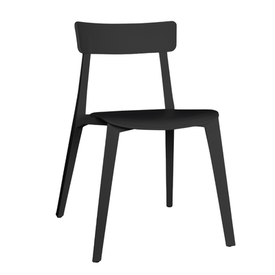 Silla para Terraza Resistente a Rayos UV - OFFIHO KIPALI OHV - 18 - Sin Brazos - Varios Colores - para Ambiente Salino - OHV - 18 - OFFIHO - NOGAL BEAT - Sillas