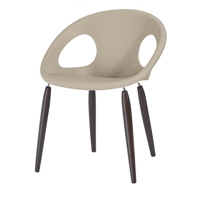 Silla Reciclable - LABENZE NATURAL DROP 155 - 15550 - Dovegray - Patas Madera Sólida Wenghé - 155 - 15550 - Labenze - NOGAL BEAT - Sillas