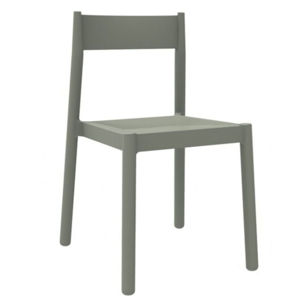SILLA RESOL DANNA | Silla Ocasional para Cafetería Jardín | Inyectado PP | Protección UV | Interior + Exterior - 04478 - Resol - NOGAL BEAT - silla