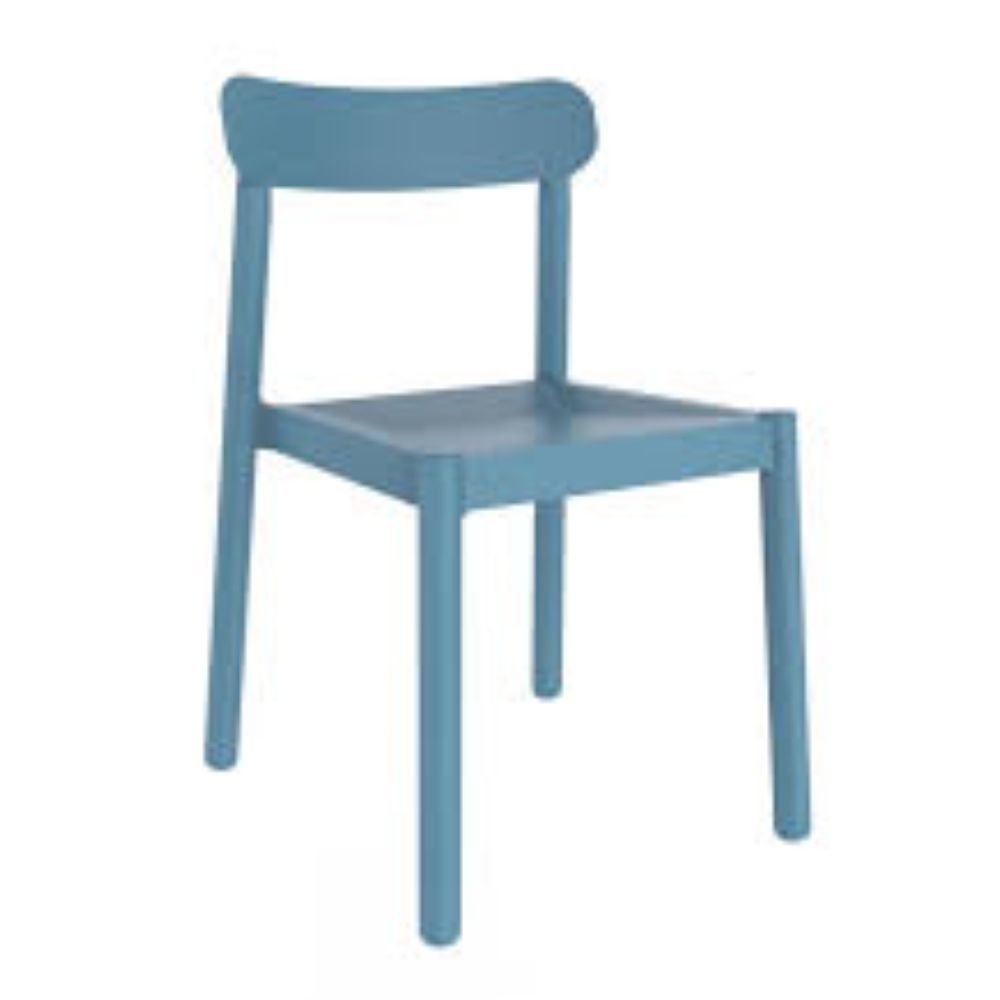 SILLA RESOL ELBA | Silla Ocasional para Cafetería Jardín | Inyectado PP | Protección UV | Interior + Exterior - 04453 - Resol - NOGAL BEAT - silla