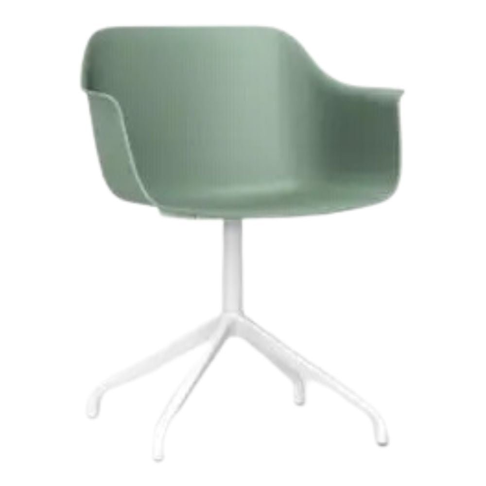 SILLA RESOL SHAPE ARAÑA GIRATORIA | Silla Ocasional | Silla Ocasional Decorativa | Polipropileno | Fibra Vidrio | Patas Aluminio Giratorio | Interior - 05213 - Resol - NOGAL BEAT - Sillas