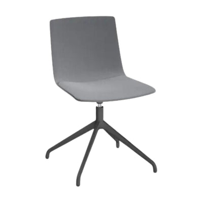 SILLA RESOL SKIN ARAÑA GIRATORIA FULLY UPHOLSTERED | Silla Secretarial para Oficina | Inyectado en Polipropileno | Tapizado Estructura Aluminio | Interior - 85957 + CSE13 - Resol - NOGAL BEAT - Sillas de oficina