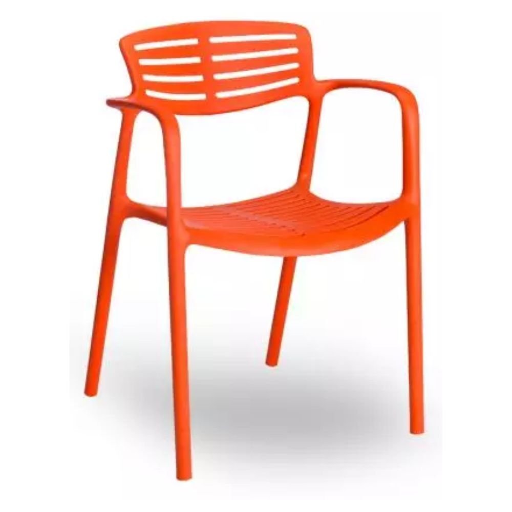 SILLA RESOL TOLEDO AIRE | Silla Ocasional | Fibra Vidrio | Polipropileno | Apilable |Brazos | Interior + Exterior - 03849 - Resol - NOGAL BEAT - Sillas