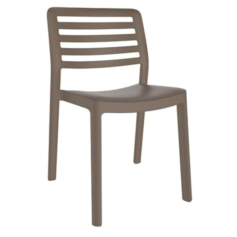SILLA RESOL WIND | Silla Ocasional para Cafetería Jardín | Inyectada en PP | Protección UV | Interior + Exterior - 04561 - Resol - NOGAL BEAT - silla