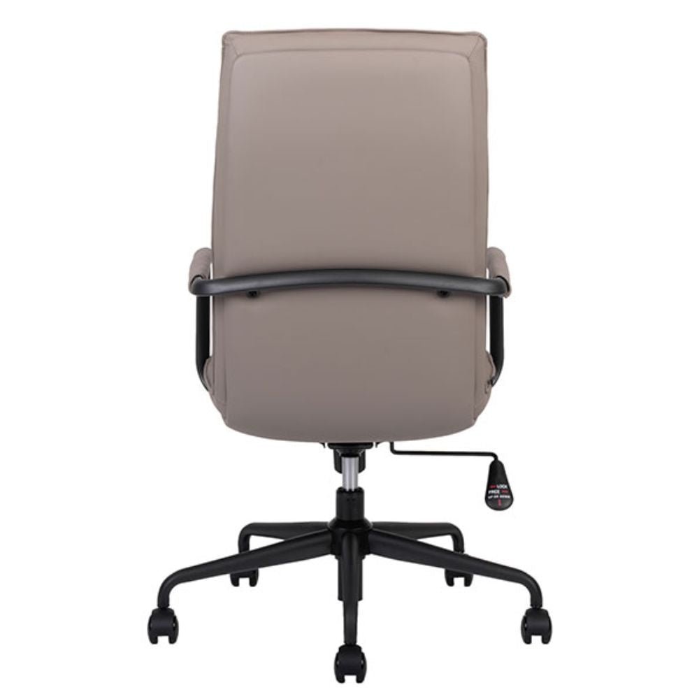 SILLA TECHNO BOND RESPALDO BAJO | Silla Operativa de Respaldo Bajo | Base Metal Estrella | Rodajas | Descansabrazos | Reclinable | Technoleather | Interior - Bond Respaldo Bajo - Techno - NOGAL BEAT - Silla de oficina