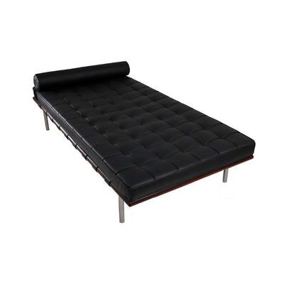 Sillón Área de Spa Tipo Barcelona - NOGAL BEAT AVIÑON DAYBED VINIL - Negro - Tapizado - AVIÑON DAYBED VINIL - MDO - NOGAL BEAT - Sillón Ocasional