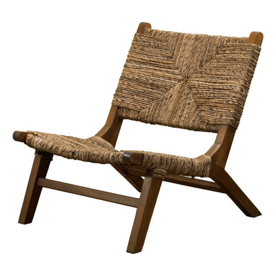 Sillón de Interior para Restaurante - NOGAL BEAT CHITON - Natural - Caoba y Abaca - SILLÓN CHITON Natural - CAMCO - NOGAL BEAT - Sillón Ocasional