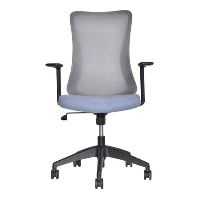Sillón de Oficina Ejecutivo - VERSA ALTUS ETNA - Estructura Aluminio - Asiento Tapizado en Tela y Respaldo en Malla - AL-2631 - VERSA - NOGAL BEAT - Silla Ejecutiva